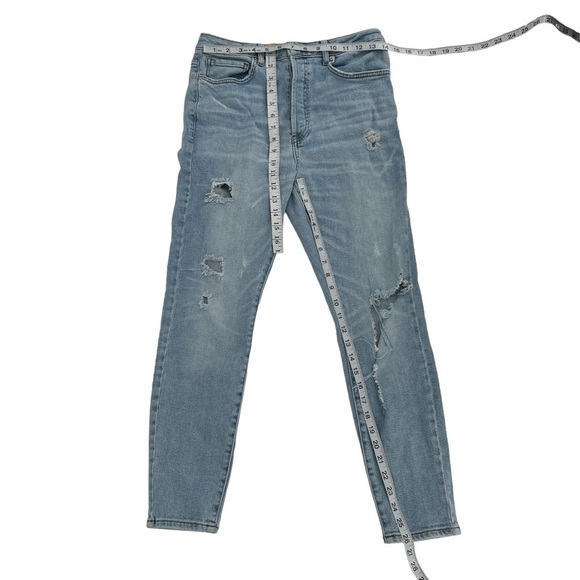 Forever 21 Button Fly Distressed Skinny Jeans Size 30 Women’s - Picture 5 of 6